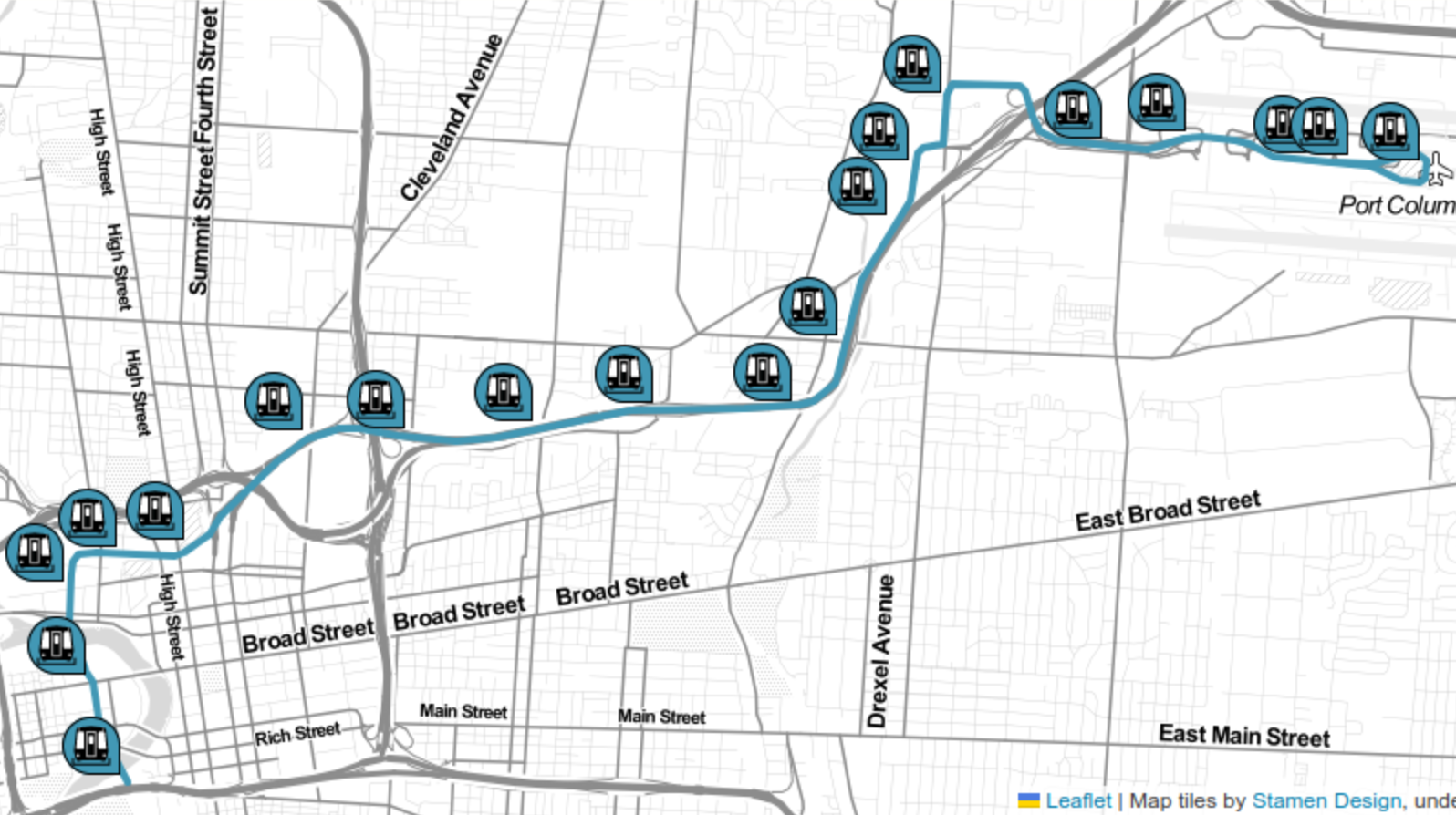 An Airport Train to Downtown Columbus Columbus Regional Rail Maps